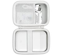 Khanka pour Liene Pearl K100 2x3” Portable Imprimante Photo Case, Sac de Rangement Compatible avec l’imprimante Photo Liene Pearl K100 5 x 7,6 cm avec poignée de Transport, Étui Uniquement (Blanc)