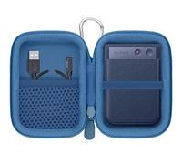 Khanka pour PLAUD Note Enregistreur Vocal IA Étui Rigide de Transport, Housse de Protection Compatible avec PLAUD Note AI Enregistreur Audio avec Mousqueton, Étui Seulement (Bleu)