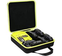 Khanka Ryobi Batterie Li-ion 12 V/18 V/40 V et chargeur - Peut contenir des batteries 1,5/2,0/2,5/3,0/3,5/4,0/5,0/6,0 Ah, étui uniquement