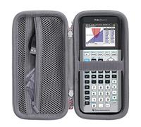 Khanka Stroage Coque pour Texas Instruments TI - 84 Python/TI-83 Plus/TI-84 Plus/TI-84 Plus CE - Calculatrice graphique couleur - Étui uniquement (Gris galaxie)