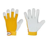 KHANPUR Gants doublés en cuir nappa avec fermeture Velcro Taille 9