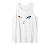 Khao Manee Rare Odd-Eye Race Thai Anime Chat Blanc Débardeur