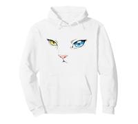 Khao Manee Rare Odd-Eye Race Thai Anime Chat Blanc Sweat à Capuche