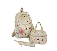 KHASCBNF 3 Pièces/ensemble Sacs À Dos Sac Cerise Grande Capacité
