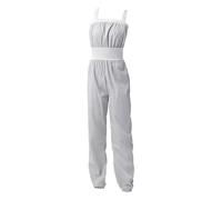 KHASCBNF Ballet Warmup Pants Pantalon de Ballet for Femme et Fille, Salopette d'échauffement, Combinaison Ample, Pantalon Fitness, Yoga, Danse Court/Long(Long Grey,S)