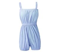 KHASCBNF Ballet Warmup Pants Pantalon de Ballet for Femme et Fille, Salopette d'échauffement, Combinaison Ample, Pantalon Fitness, Yoga, Danse Court/Long(Short Blue,L)