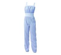 KHASCBNF Ballet Warmup Pants Pantalon de Ballet for Femme, Salopette d'échauffement Danse, Combinaison Caraco, Pantalon Ample, Fitness, Yoga, Court/Long(Long Blue,L)