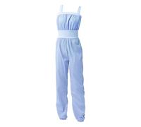 KHASCBNF Ballet Warmup Pants Pantalons de Ballet for Femmes, Salopettes d'échauffement Danse, Combinaisons, Pantalons Amples, Yoga Fitness, vêtements Sport Courts/Longs(Long Blue,S)