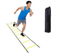 KHASCBNF Échelle D’Agilité Échelles d'agilité Sangles en Nylon for l'entraînement de Vitesse et la flexibilité Sportive équipement d'échelle d'énergie d'entraînement Football Échelle De Rythme(6M)
