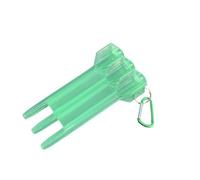 KHASCBNF Étui pour Fléchettes Boîte à fléchettes Transparente et résistante en Plastique avec Porte-clés for Pointes Souples flèches de Moins 7 mm. Accessoires Rangement Portables for(Green)