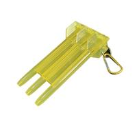 KHASCBNF Étui pour Fléchettes Boîte à fléchettes Transparente et résistante en Plastique avec Porte-clés for Pointes Souples flèches de Moins 7 mm. Accessoires Rangement Portables for(Yellow)