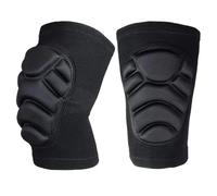 KHASCBNF GenouillèRes De Sport 1 paire de coudières genou unisexes, genouillères collision en éponge épaisse for le sport, manchon protection du for Scooter basket-ball(Black-Knee,S)