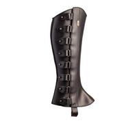 KHASCBNF GuêTres D'éQuitation Demi-Chaps en Cuir, Bottes, Couvre-Chaussures, guêtres, protège-Tibias, kit de Jambe, Armure, Costume, Selle Cavalier, randonnée for Hommes(Black)