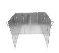 KHASCBNF Pare-Vent pour RéChaud De Camping Pare-Vent de Camping rehaussé 30 cm, 10 plaques, Pliable, Portable, en Alliage d'aluminium, for cuisinière à gaz