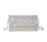 KHASCBNF Pochette Soirée Pochette de soirée en strass for femmes, sac à main brillant et scintillant, mini cuir PU avec diamants, sacs bandoulière for(Multicolor)