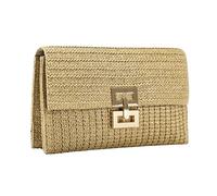 KHASCBNF Pochette Soirée Pochette en paille tissée for femme, sac à main raphia, crochet, plage, rotin, décontracté, fête, mariage, soirée, été