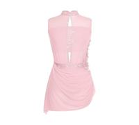 KHASCBNF Robe Justaucorps De Danse Lyrique for Femme | Robe sans manches en maille strass, Costume de compétition de patinage artistique