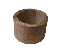 KHASCBNF Ruban De Placage ChêNe Bande de placage en bois noyer noir/bouleau/chêne/érable 3 pouces, bordure pré-collée à repasser for cadre porte, armoire cuisine(1 roll White Oak,7.6cmx15m)
