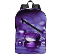 KHAUERBC Purple Drops Sac à dos de randonnée fin et robuste pour ordinateur portable pour w nd, randonnée