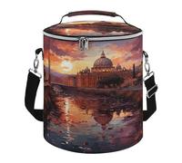 KHAUERBC Rome Sunset Sac isotherme et pliable multi-poches pour plage, voyage, travail