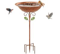 KHayRovies Bain d'oiseaux pour Extérieur Abreuvoir Oiseaux, Mangeoire Exterieur, Design Antique Abreuvoir Oiseaux pour Sauvage Décoration Jardin (A)