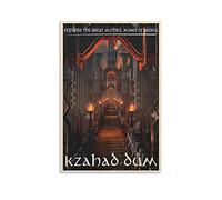 Khazad-Dum - Découvrez la Terre du Milieu - Affiche LOTR - Affiches rétro vintage, peinture sur toile, décoration murale, rouleau de peinture, pour salon, décoration de maison 40 x 60 cm