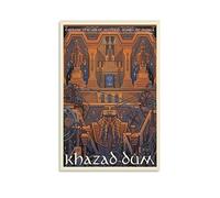 Khazad-Dum Poster rétro vintage sur toile See Middle Earth LOTR Poster décoratif moderne 20 x 30 cm