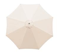 KHBNHJ Toile de Rechange pour Parasol de Jardin - 3 m à 8 Baleines- Blanc