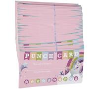 KHBUAB 100 Cartes de Récompense Perforées pour Élèves en Papier Couché Léger 5x9 Cm, Cartes D'encouragement Adorables pour Motiver Garçon et Filles en Milieu Éducatif