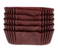 KHBUAB 1000 Caissettes à Pâtisserie Ovales en Papier Chocolat, Résistantes la Graisse et Haute Température, Moules à Cupcakes Multifonctions pour Cuisson, Fêtes, Anniversaires