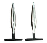 KHBUAB 2 Pièces Ouvre-noix Tropical Acier Inoxydable Outil Perce-noix Ergonomique pour Cuisine Ouverture Rapide et Sécurisée des Jeunes Noix Tropicales Ustensile Pratique pour Maison