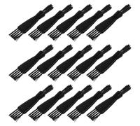 KHBUAB 20 Pièces Brosse de Nettoyage pour Rasoir et Tondeuse, Plastique Noir Résistant la Déformation, Double Tête Nettoyage Approfondi, Accessoire Indispensable pour Rasage Précis