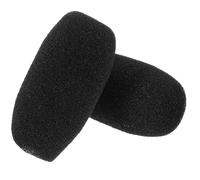KHBUAB 2pcs Housses de Microphone en Mousse Noire Confortables et Légères pour Remplacement, Adaptées aux Réunions L'enseignement