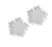 KHBUAB 2pcs Moules en Silicone à Fleurs pour Résine Époxy, Moules DIY Multi-usages Faciles à Nettoyer, Base Miroir Créative pour Maison et Boutique