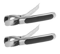 KHBUAB 2pcs Pince pour Plat Chaud et Pince à Poêle Détachable en Acier Inoxydable, Légère et Portable, pour Attraper Assiettes et Bols Chauds la Maison Cuisine