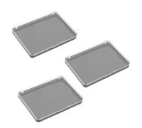 KHBUAB 3 Pièces Palette Magnétique Transparente pour Fards à Paupières Couvercle Clair Aimants Intégrés Stockage et Organisation pour Ombres à Paupières Blush Highlighter Matériau