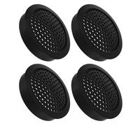 KHBUAB 4pcs Grille de Haut-Parleur Noire en Plastique pour Caisson de Basses et Tweeter Voiture, Maille de Protection Facile à Installer pour Système Audio Automobile