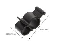 KHBUAB 5 Crochets Noirs en Plastique pour Camping-Car, 5pcs, Clips pour Guirlandes Lumineuses et Cordes, Pratiques et Faciles à Utiliser pour Fêtes en Extérieur