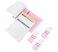 KHBUAB 5pièces Carnet de Quittances Volets avec Planche Papier Copie pour Petites Entreprises Reçu Facture Portable pour Artisans Photographes Restaurants