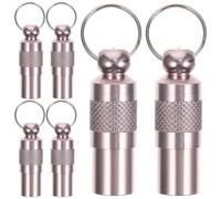 KHBUAB 6 Médailles D'identification pour Chiens et Chats en Aluminium Léger Anti-Rouille, Portable, pour Mettre Nom et Adresse Autour du Cou de L'animal, Lot de 6 Pièces