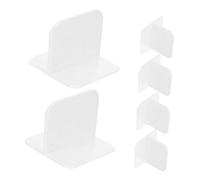 KHBUAB 6 Pcs Stabilisateurs de Clôture en Plastique Blanc pour Meubles et Parc Garçon et Filles, Installation Facile, Garantissant la Stabilité des Chambres D'garçon et Filles