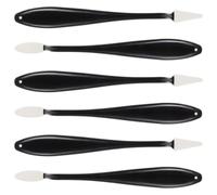KHBUAB 6pcs Estompes à Papier Noires Éponge Remplaçable, Prise Confortable Réduisant la Fatigue Main, Outils de Croquis pour Artistes et Amateurs de Dessin