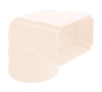KHBUAB Adaptateur de Gouttière Carré à Rond Connecteur de Drainage des Eaux Pluviales Plastique Large Ouverture pour Écoulement Amélioré Installation Facile Compatible Tuyau Plat