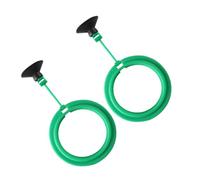 KHBUAB Anneau Distributeur de Nourriture pour Poissons D'aquarium Flottant en Plastique Vert 2pcs, Cercle Alimentaire Rond pour Alimentation sans Gaspillage et Filtration Protégée