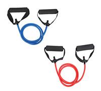 KHBUAB Bandes de Résistance Élastiques en Latex Faciles à Utiliser 2pcs avec Poignée Extra Résistance pour Musculation et Yoga en Salle de Sport ou chez Soi