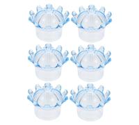 KHBUAB Boîtes à Bonbons et Mariage, Rangement Solide 6pcs en Plastique Forme Couronne Bleu Décoration Maison Originale