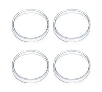 KHBUAB Boîtes de Petri en Verre Borosilicaté Lot de 4 Résistantes à la Corrosion d'échantillons pour Observation en Recherche et Éducation