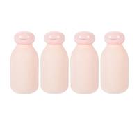 KHBUAB Bouteilles de Voyage Rechargeables 100ml Compactes et Étanches en Pe Lot de 4 pour Shampooing et Lotion, pour Activités en Plein Air et Voyages