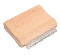 KHBUAB Brosse de Toilettage Outil de Massage et Démêlage en Bois et Métal pour Grands Animaux Peignage Rasage Bétail