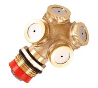 KHBUAB Buse de Pulvérisation en Cuivre Couleur Or Installation Simple Rotation 360 Degrés pour Irrigation Délicate pour Arrosage de Jardin et Serrage